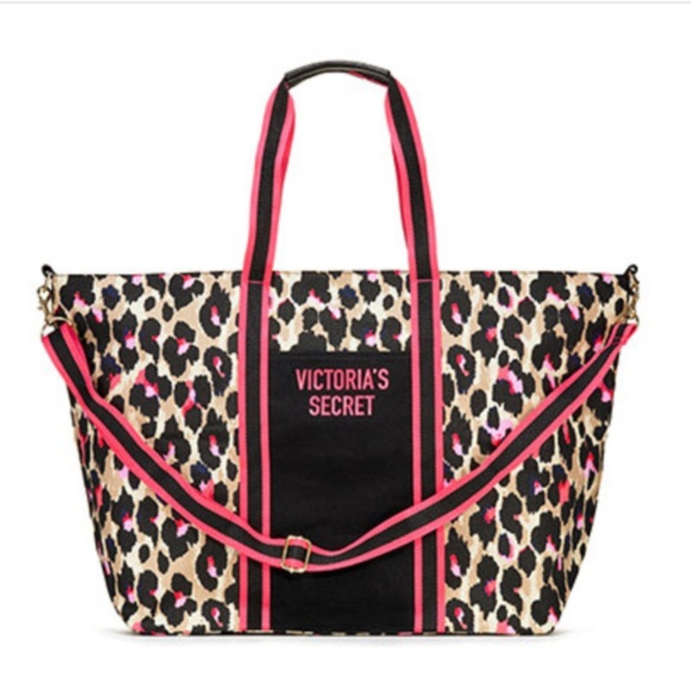 VS ~ cheetah print weekender tote